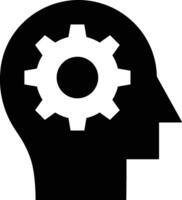 Brain idea symbol icon vector image. Illustration of the creative intelligence think design image