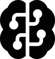 Brain idea symbol icon vector image. Illustration of the creative intelligence think design image