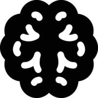 Brain idea symbol icon vector image. Illustration of the creative intelligence think design image