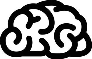 Brain idea symbol icon vector image. Illustration of the creative intelligence think design image