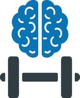 Brain idea symbol icon vector image. Illustration of the creative intelligence think design image