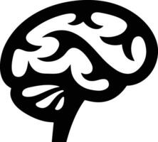 Brain idea symbol icon vector image. Illustration of the creative intelligence think design image