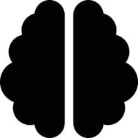 Brain idea symbol icon vector image. Illustration of the creative intelligence think design image