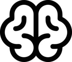 Brain idea symbol icon vector image. Illustration of the creative intelligence think design image