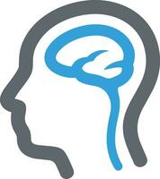 Brain idea symbol icon vector image. Illustration of the creative intelligence think design image