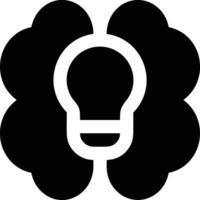 Brain idea symbol icon vector image. Illustration of the creative intelligence think design image