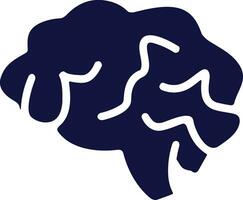 Brain idea symbol icon vector image. Illustration of the creative intelligence think design image