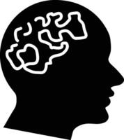 Brain idea symbol icon vector image. Illustration of the creative intelligence think design image