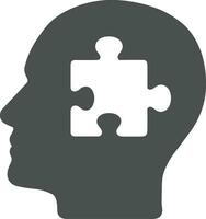 Brain idea symbol icon vector image. Illustration of the creative intelligence think design image