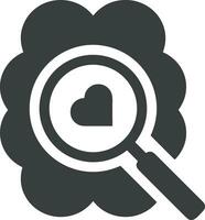 Brain idea symbol icon vector image. Illustration of the creative intelligence think design image