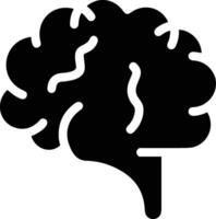 Brain idea symbol icon vector image. Illustration of the creative intelligence think design image