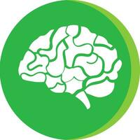 Brain idea symbol icon vector image. Illustration of the creative intelligence think design image