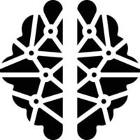 Brain idea symbol icon vector image. Illustration of the creative intelligence think design image
