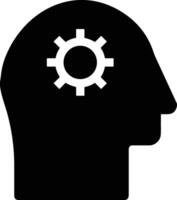 Brain idea symbol icon vector image. Illustration of the creative intelligence think design image