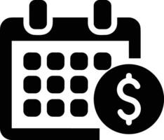 Calendar schedule icon symbol image vector. Illustration of the modern appointment reminder agenda symbol graphic design image. EPS 10 vector