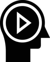 Brain idea symbol icon vector image. Illustration of the creative intelligence think design image