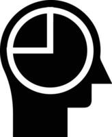 Brain idea symbol icon vector image. Illustration of the creative intelligence think design image