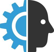 Brain idea symbol icon vector image. Illustration of the creative intelligence think design image