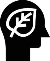 Brain idea symbol icon vector image. Illustration of the creative intelligence think design image