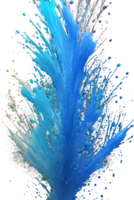 Blue Splash Transparent Background Ai Generative png
