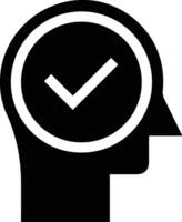 Brain idea symbol icon vector image. Illustration of the creative intelligence think design image