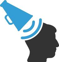 Brain idea symbol icon vector image. Illustration of the creative intelligence think design image