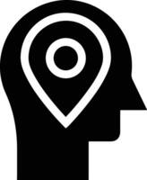 Brain idea symbol icon vector image. Illustration of the creative intelligence think design image