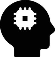 Brain idea symbol icon vector image. Illustration of the creative intelligence think design image