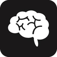 Brain idea symbol icon vector image. Illustration of the creative intelligence think design image