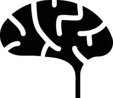 Brain idea symbol icon vector image. Illustration of the creative intelligence think design image