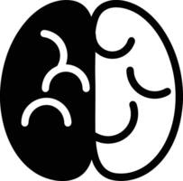 Brain idea symbol icon vector image. Illustration of the creative intelligence think design image