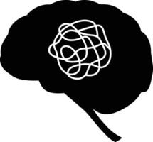 Brain idea symbol icon vector image. Illustration of the creative intelligence think design image