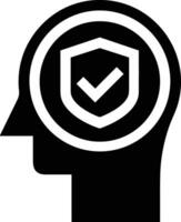 Brain idea symbol icon vector image. Illustration of the creative intelligence think design image