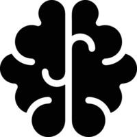 Brain idea symbol icon vector image. Illustration of the creative intelligence think design image