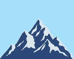 montañas, vector, ilustración vector