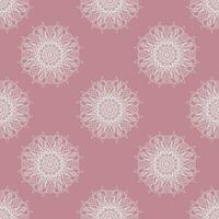 vector seamless pattern of abstract shapes in elegant  pink color