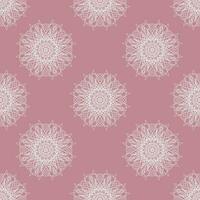 vector seamless pattern of abstract shapes in elegant  pink color