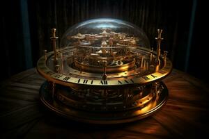 Time machine clock. Generate Ai photo