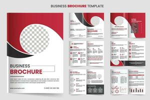 Set of minimalist business brochure template, Brochure creative design. Multipurpose template with cover, back and inside pages. vector