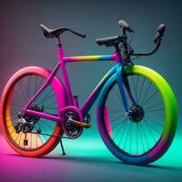 Colorful bycycle image photo