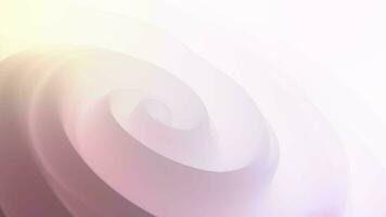 elegante sedoso cetim fluindo espiral dentro pastel cores reminiscente do Rosa rosa pétalas desenrolando. isto romântico floral movimento fundo é cheio hd e uma desatado ciclo com cópia de espaço. video