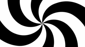 déroutant animation noir et blanc hypnotique Contexte hypnotiser video