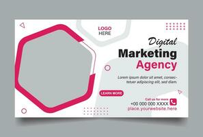 Business and marketing social media post and web banner vector