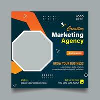 Business and marketing social media post and web banner vector