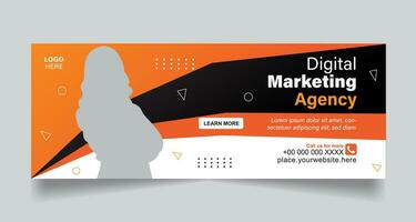 Business and marketing social media cover banner vector