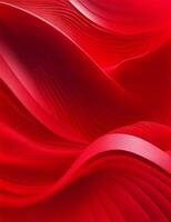 abstract red wave background illustration photo