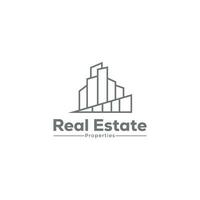 real estado logo diseño edificio icono vector modelo