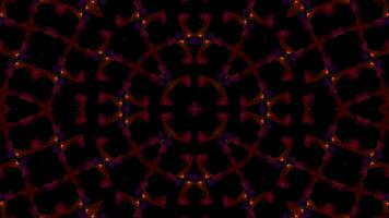 Abstract neon Kaleida background animation, music background, parties and discos show Seamless loop. 4K Seamless loop kaleidoscopic background video