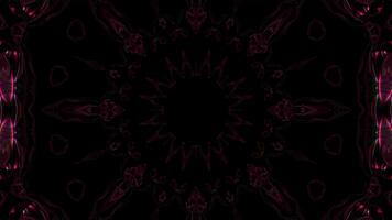 Abstract neon Kaleida background animation, music background, parties and discos show Seamless loop. 4K Seamless loop kaleidoscopic background video