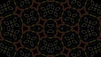 Abstract neon Kaleida background animation, music background, parties and discos show Seamless loop. 4K Seamless loop kaleidoscopic background video